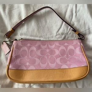 Pink mini Coach purse